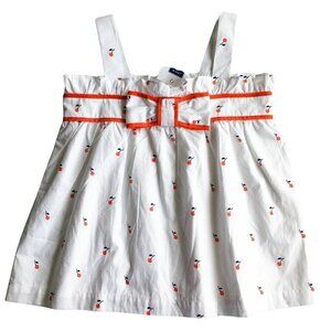 NEW Janie & Jack Cherry Bow Tank Girl's Shirt - Size 8